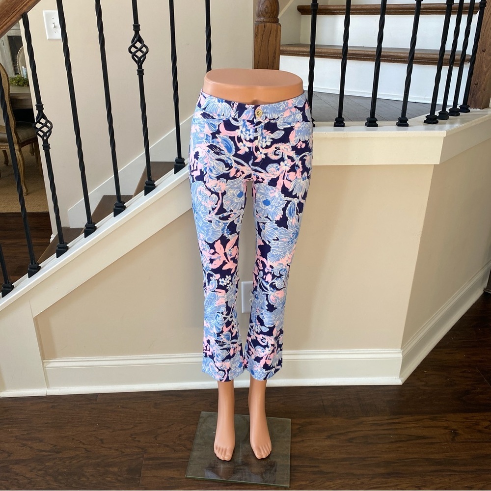 NWT Lilly Pulitzer Kelly High Rise Crop Flare - EE0351 & EE0352 - Picture 7 of 10